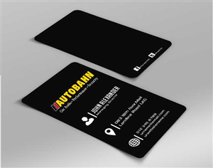 Business Card Design by AwsomeD for Autobahn | Design: #4794186