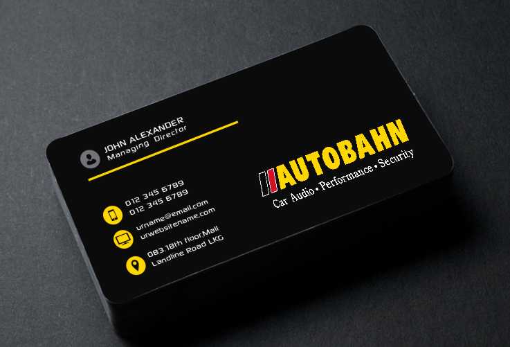Business Card Design by AwsomeD for Autobahn | Design #4794191