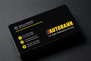 Business Card Design by AwsomeD for Autobahn | Design: #4794191