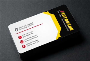 Business Card Design by AwsomeD for Autobahn | Design: #4794193