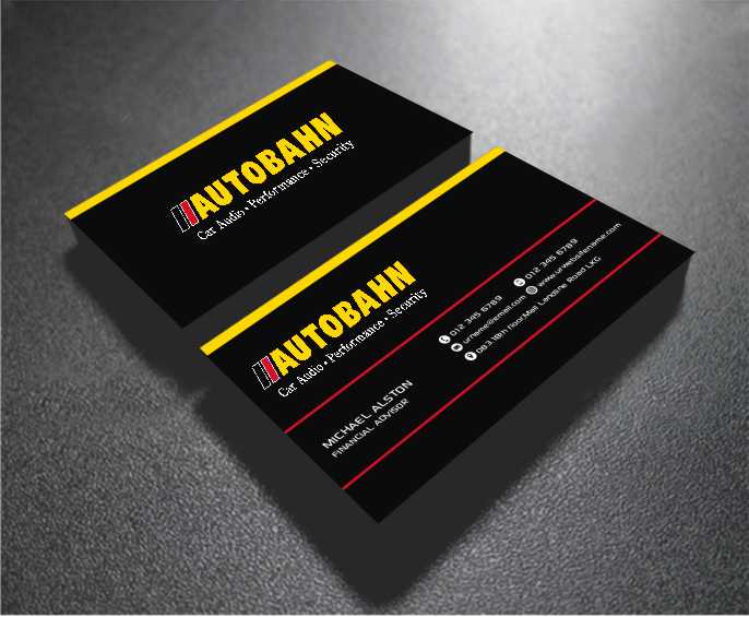 Business Card Design by AwsomeD for Autobahn | Design #4794195