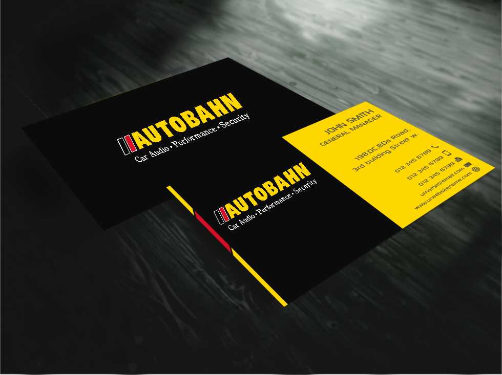 Diseño de Tarjeta de Presentación por AwsomeD para Autobahn | Diseño #4794197