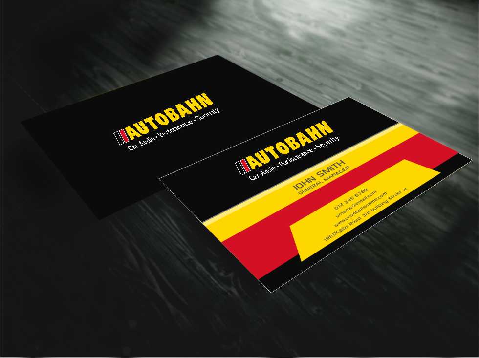 Business Card Design by AwsomeD for Autobahn | Design #4794200