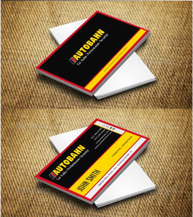 Business Card Design by AwsomeD for Autobahn | Design #4794201