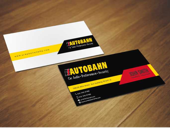 Business Card Design by AwsomeD for Autobahn | Design #4794202