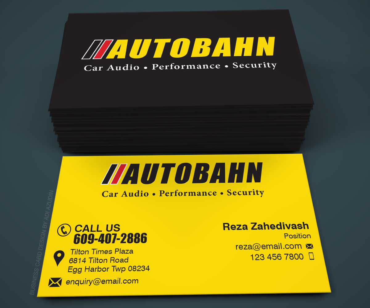 Business Card Design by adiazudin for Autobahn | Design #4791019