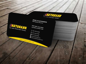 Business Card Design by szabist for Autobahn | Design: #4794401