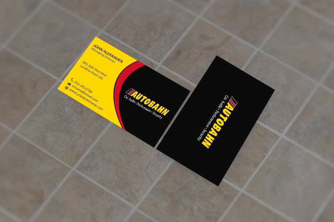 Business Card Design by szabist for Autobahn | Design #4794405