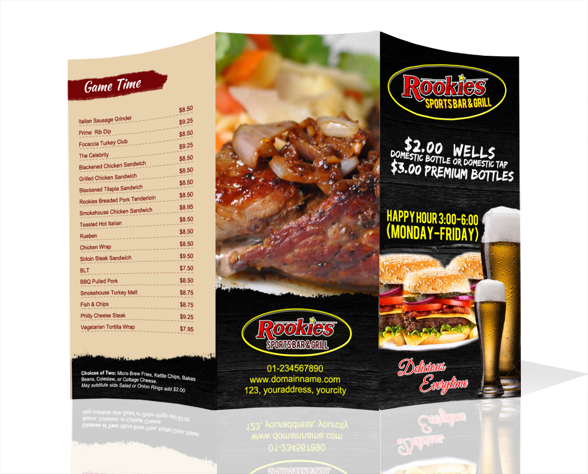 Menu Design by MDesigns ™ for this project | Design #4849111