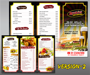 Menu Design by MDesigns ™ for this project | Design: #5181865