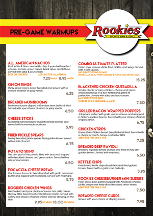 Menu Design by Raven Designs 2024 for this project | Design: #4853372