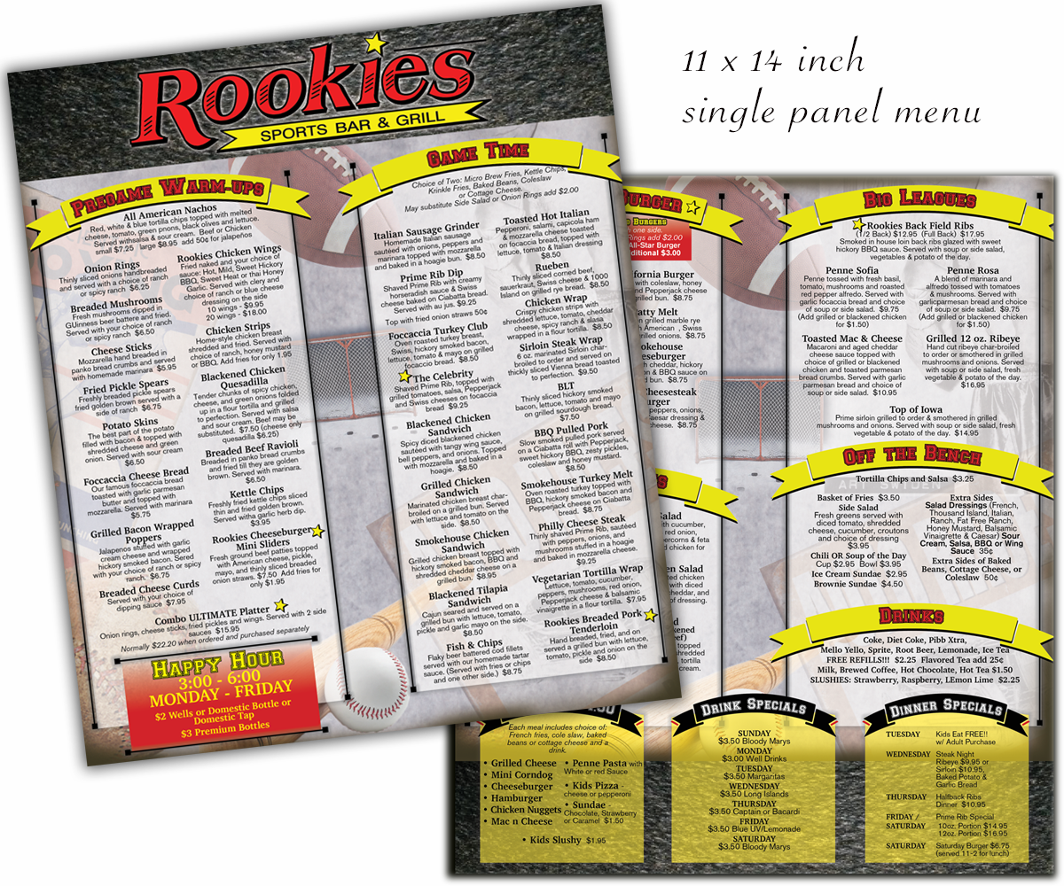 Menu Design by iD_intelligentDesign for this project | Design #4830383