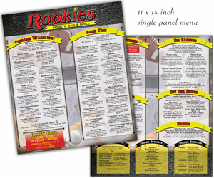 Food Menu for Sports Bar and Grill | Menu Design by iD_intelligentDesign