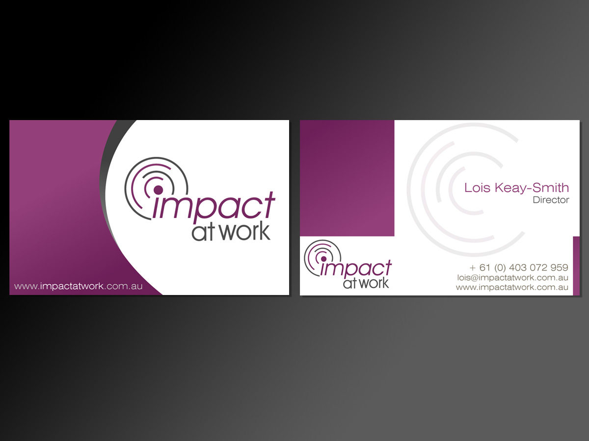 Business Card Design by Muahid for this project | Design #1362427