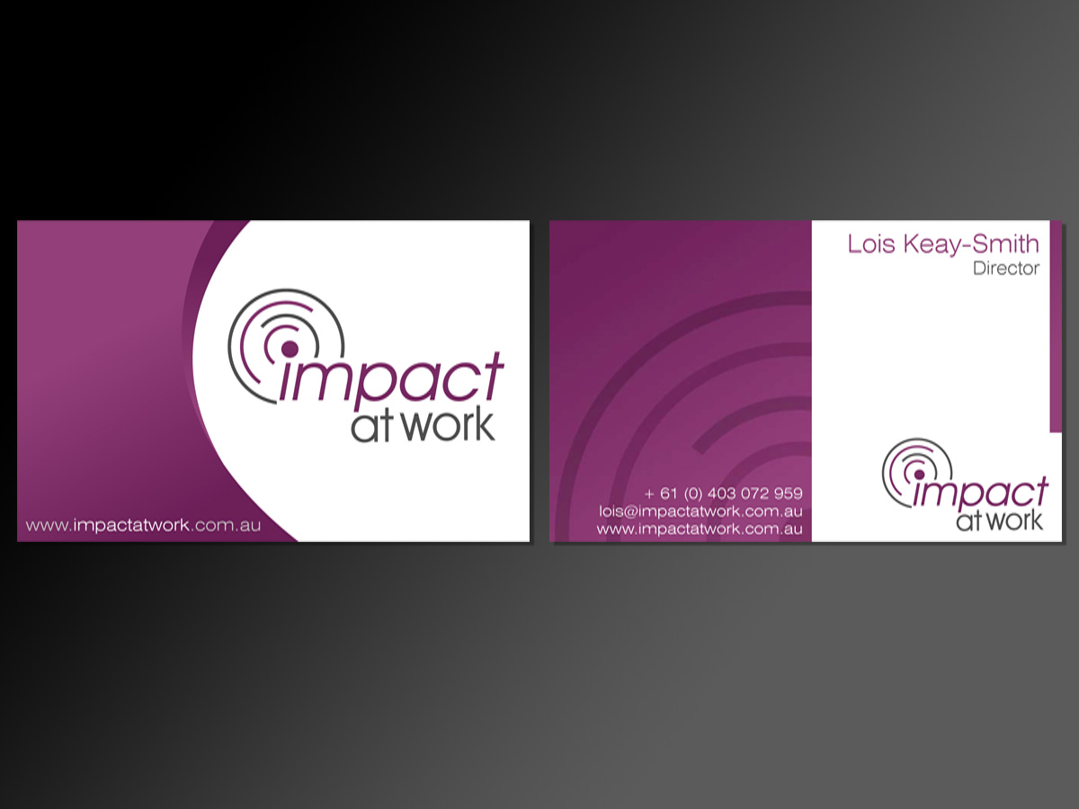 Business Card Design by Muahid for this project | Design #1362439