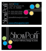 Business Card Design by NiteOwl Designs for Show Poni | Design: #6289