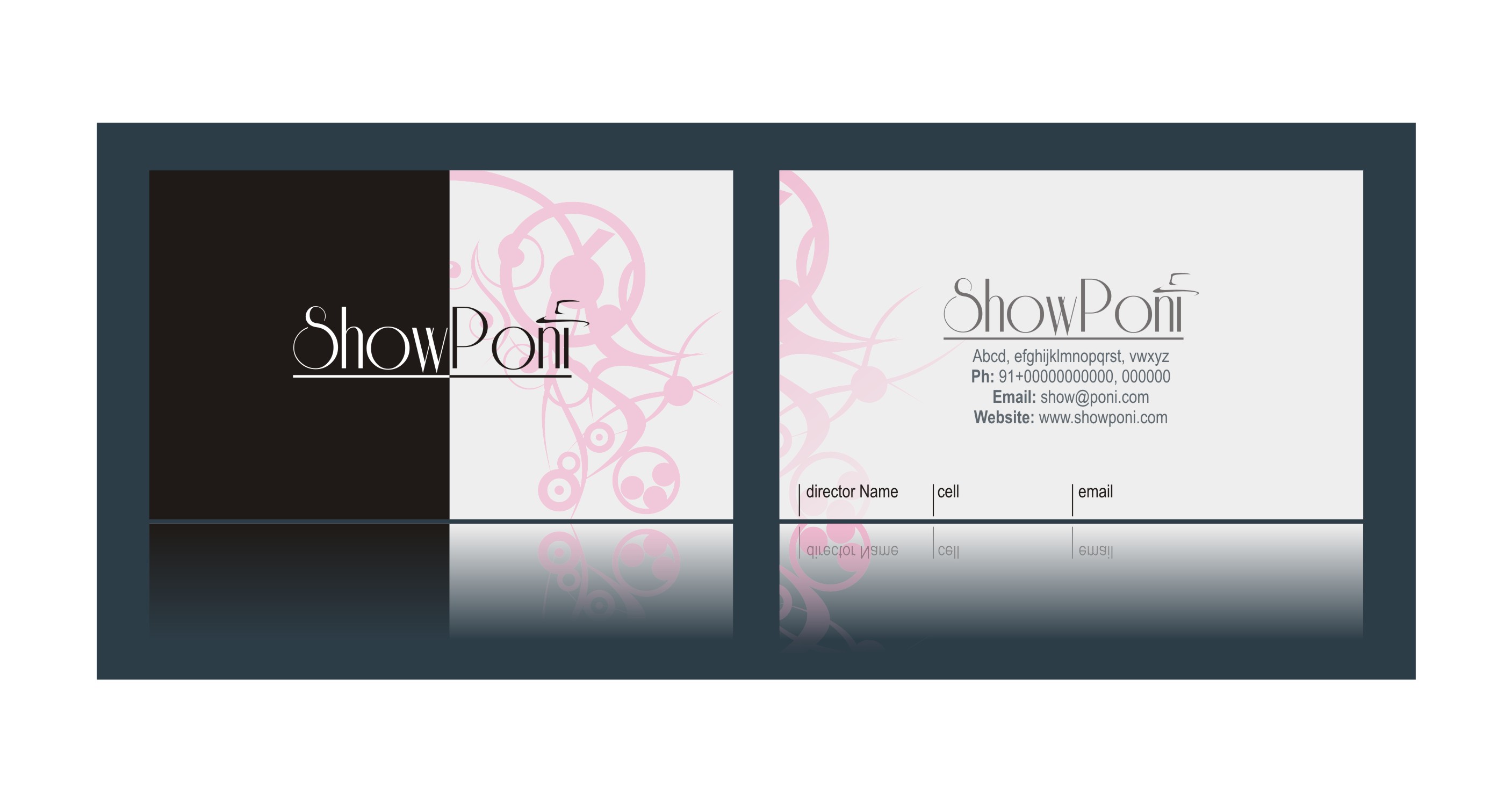 Business Card Design by mahim mishra for Show Poni | Design #6148