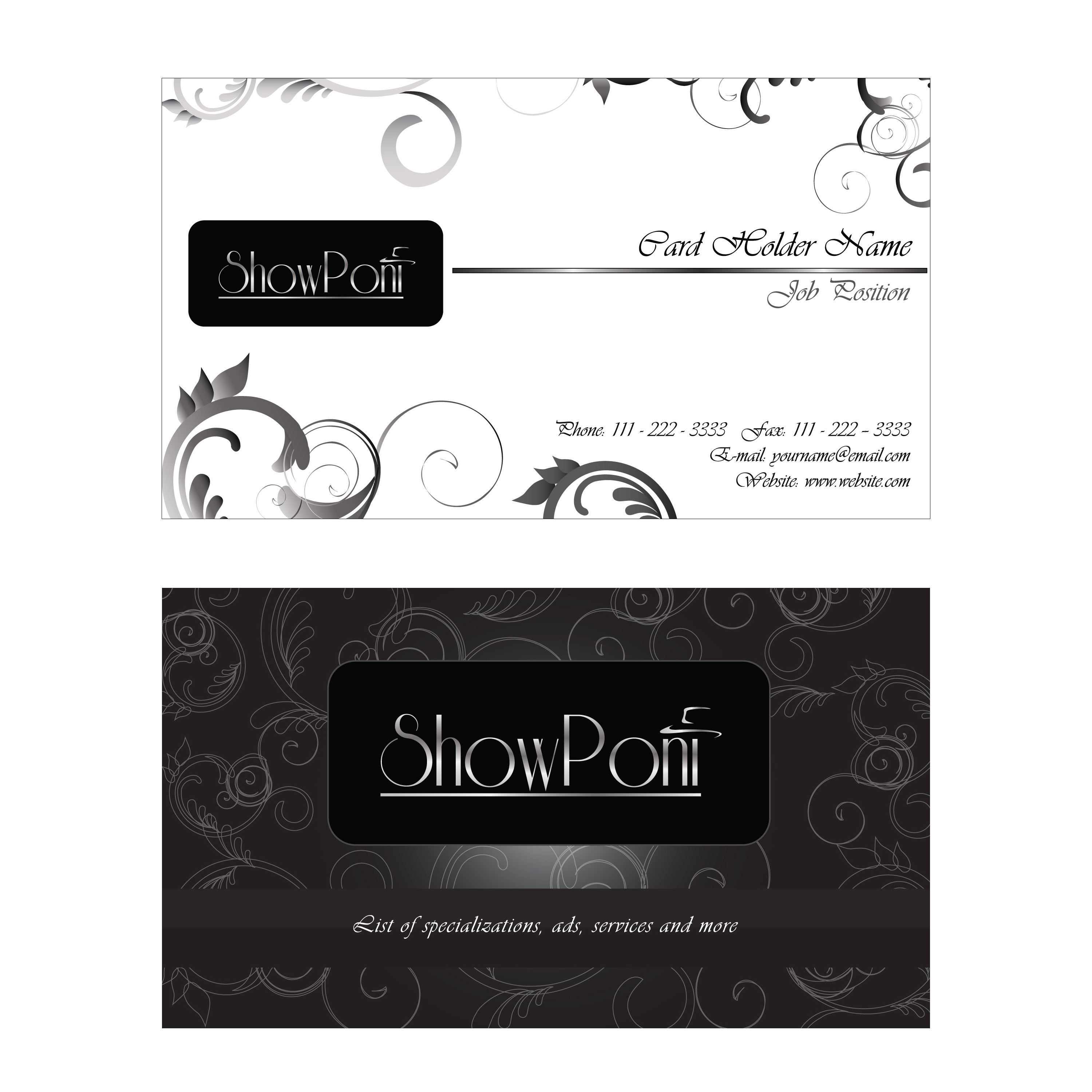 Business Card Design by JRAYDesign for Show Poni | Design #6135