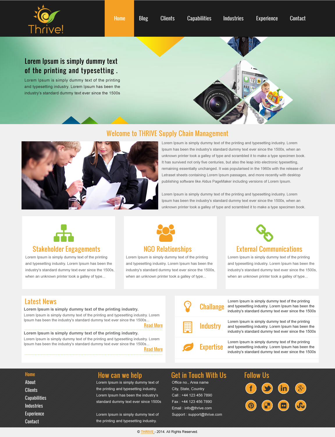 business web design for thrive natural health by rightway thrive web design