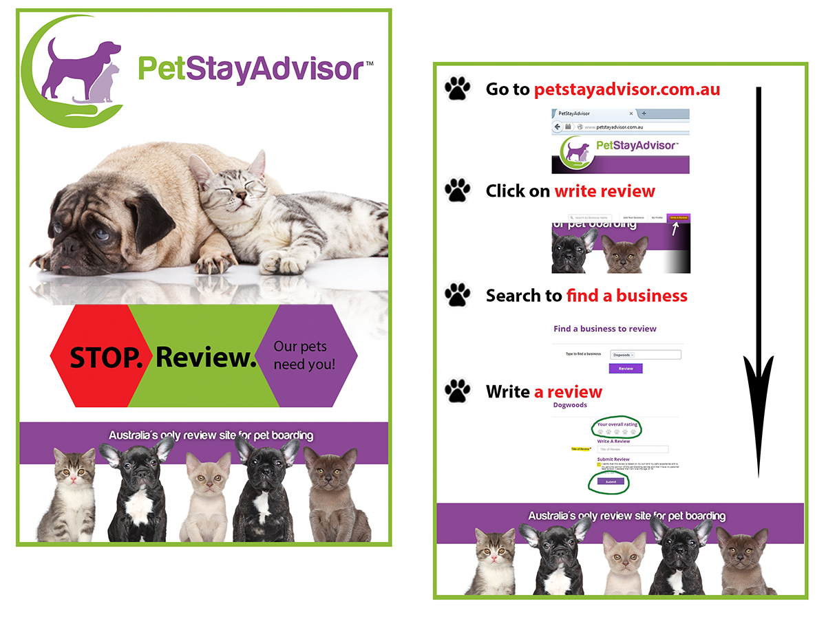 Flyer-Design von Distant Design für PetStayAdvisor Pty Ltd | Design #4816051