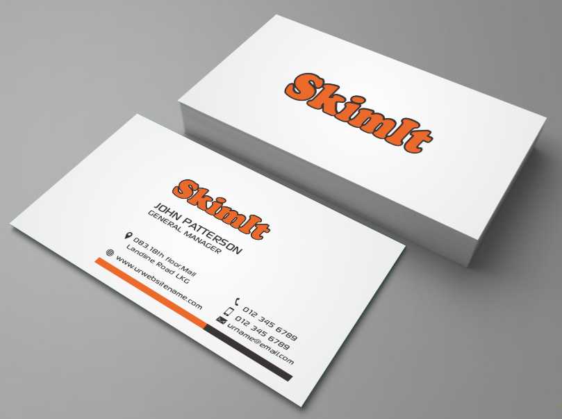 Business Card Design by AwsomeD for SKIMIT | Design #4802421