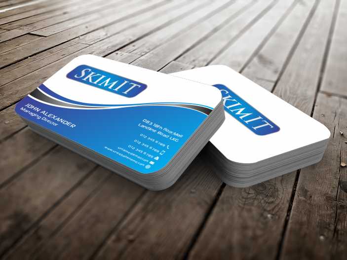 Business Card Design by szabist for SKIMIT | Design #4808565