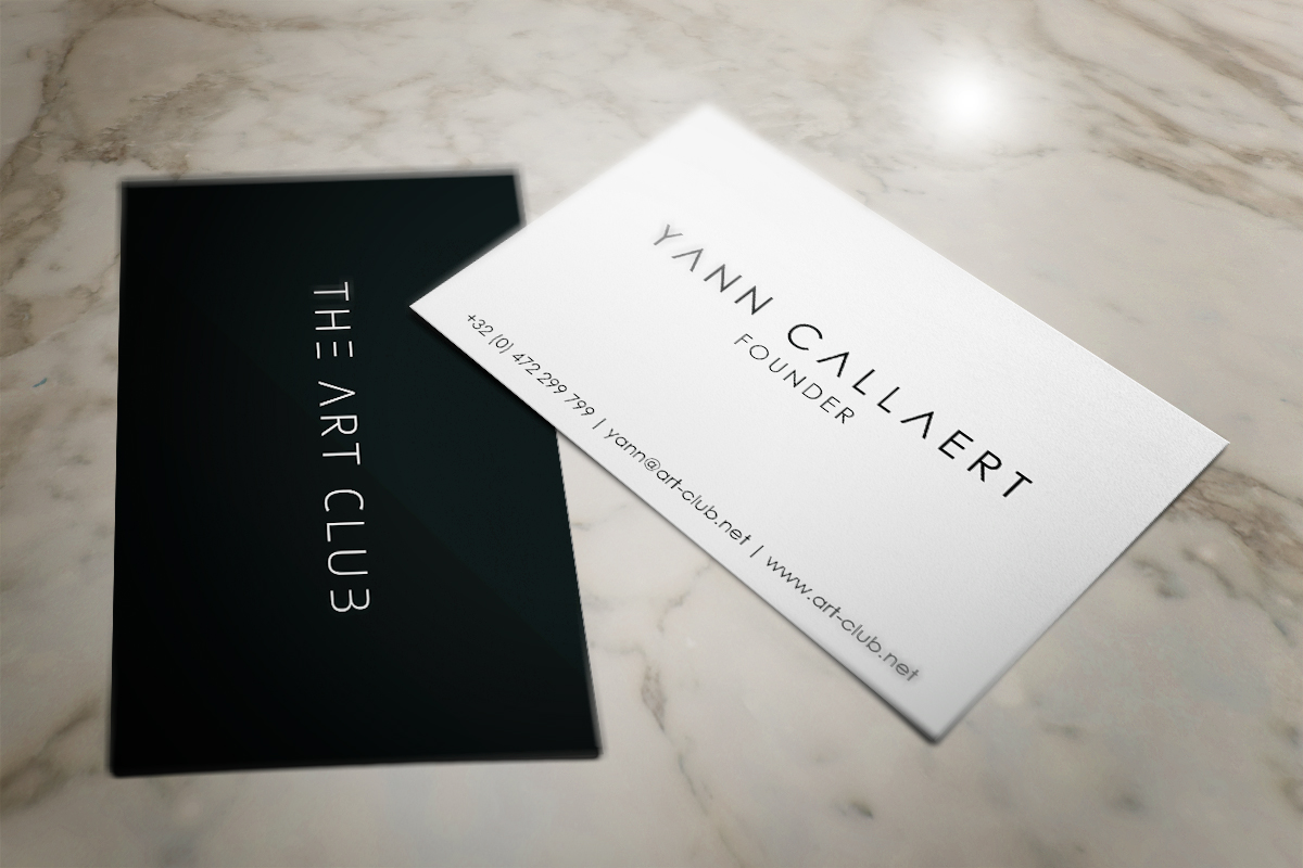 upmarket serious artists business card design for caos vof by mt artists business card