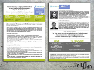 Flyer Design by elYJan for Chatterbox Speech Pathology | Design: #4797288