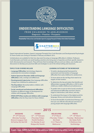 Flyer Design by prathish lal for Chatterbox Speech Pathology | Design: #4816727