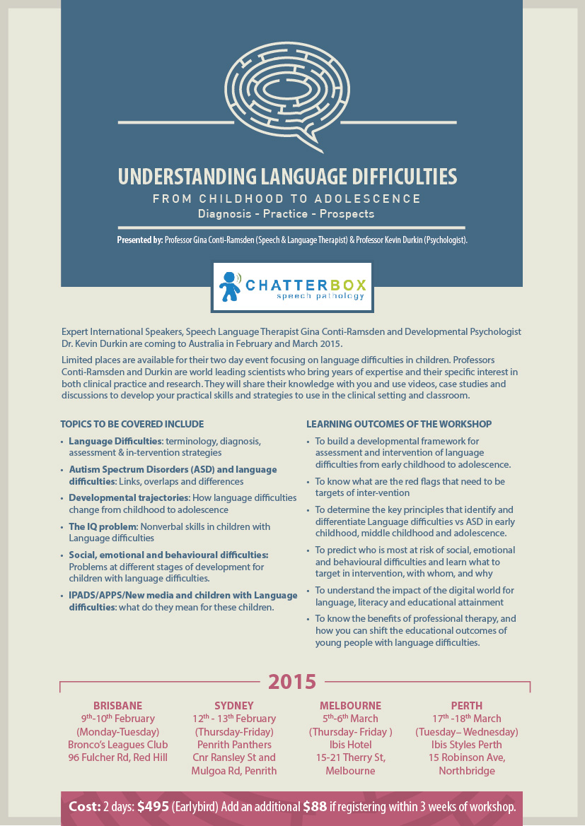 Diseño de Flyer por prathish lal para Chatterbox Speech Pathology | Diseño #4816743