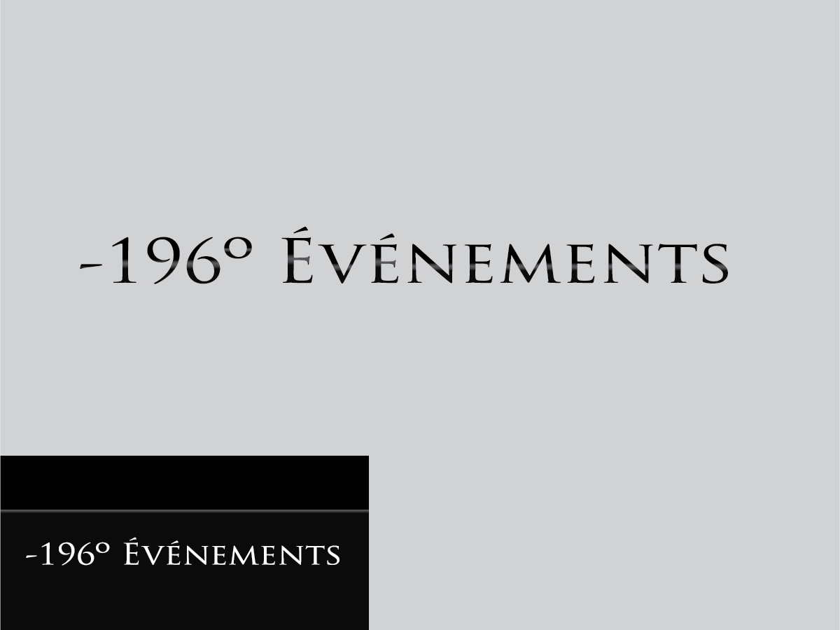 Logo Design by nicolca37 for -196 Evenements | Design #4802992