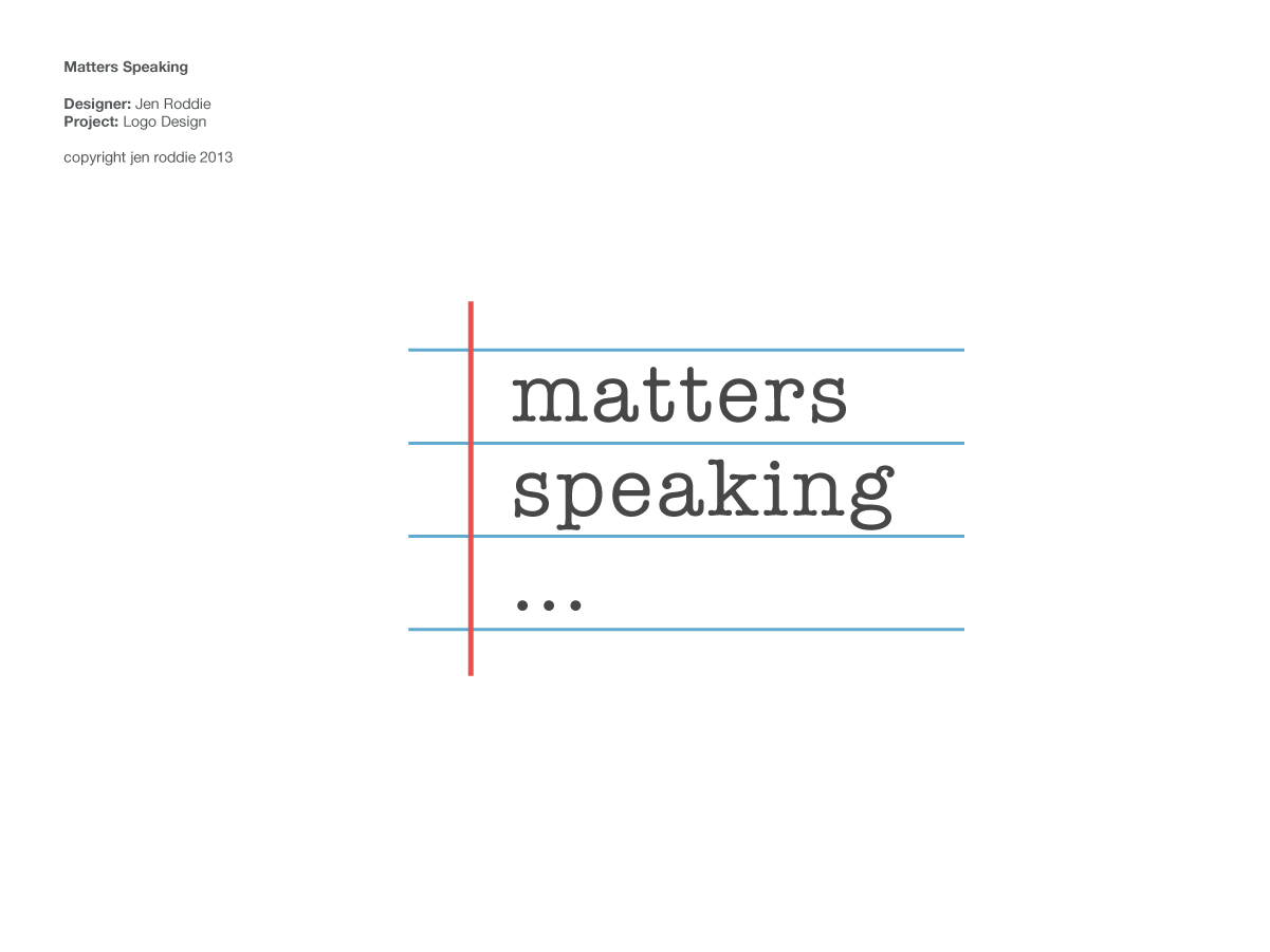 Logo Design by JRod for Matters Speaking | Design #1361691