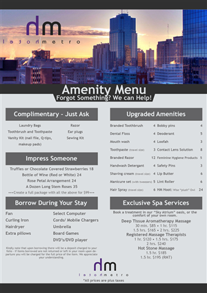 Menu Design by Random Show Animations for this project | Design #4804715