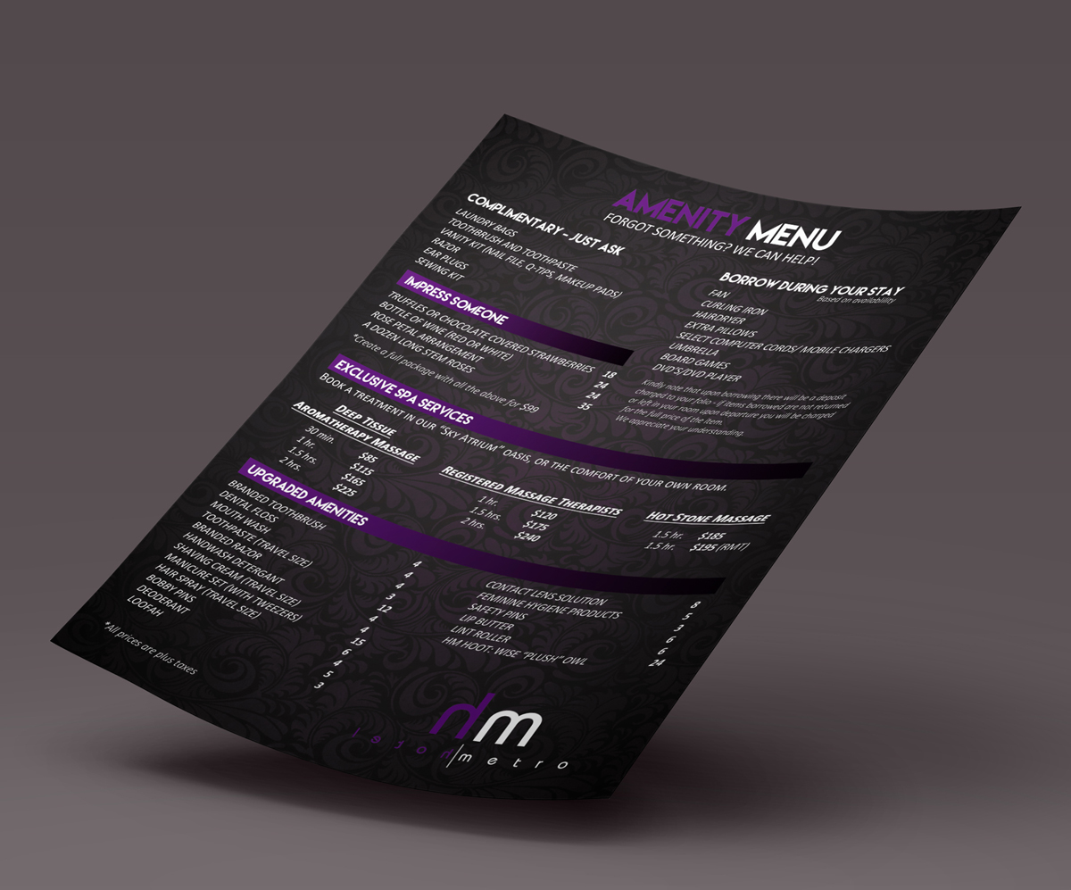 Menu Design by Ælx for this project | Design #4821321
