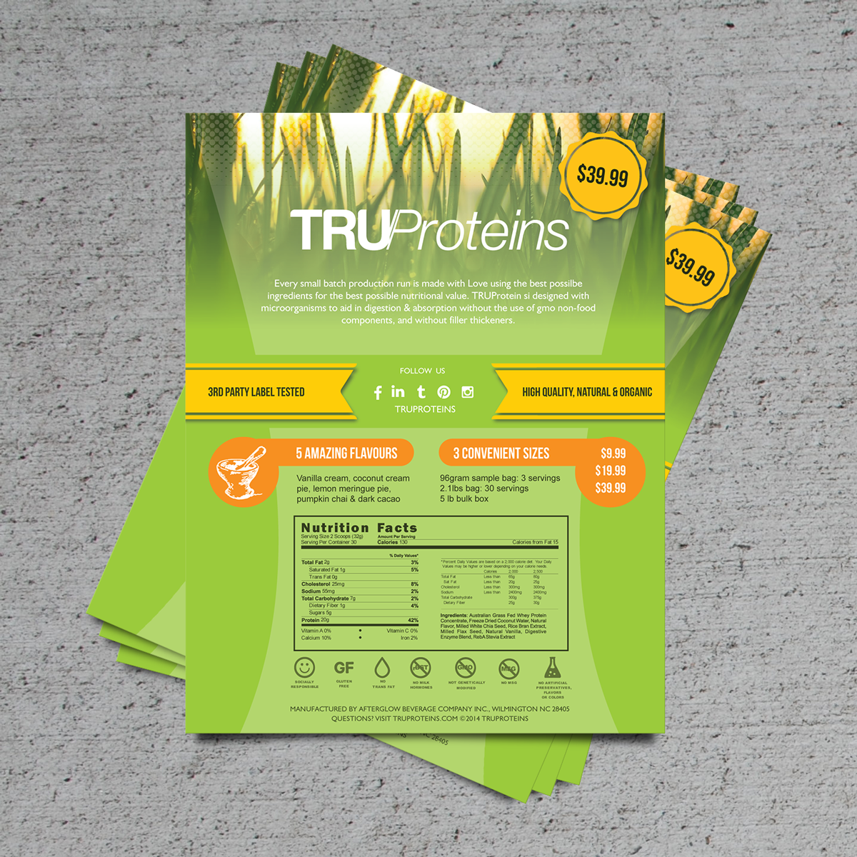 Flyer Design by DesignCo. for truproteins llc | Design #4822975