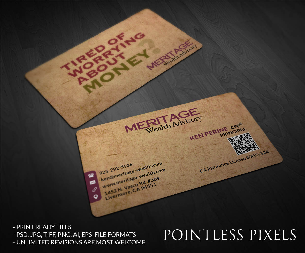 Business Card Design by Pointless Pixels India for this project | Design #4804433