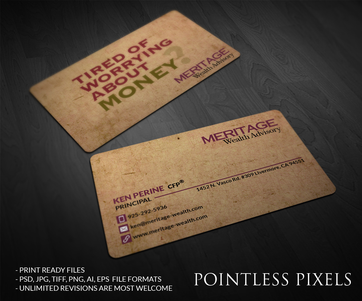 Diseño de Tarjeta de Presentación por Pointless Pixels India para este proyecto | Diseño #4804660