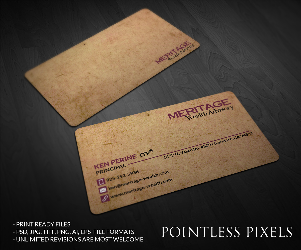 Diseño de Tarjeta de Presentación por Pointless Pixels India para este proyecto | Diseño #4804665