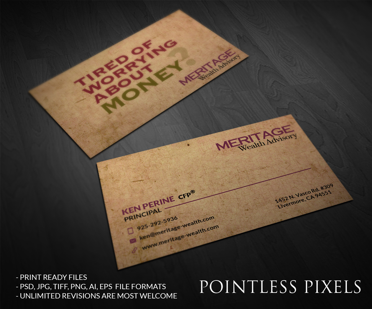 Diseño de Tarjeta de Presentación por Pointless Pixels India para este proyecto | Diseño #4804674