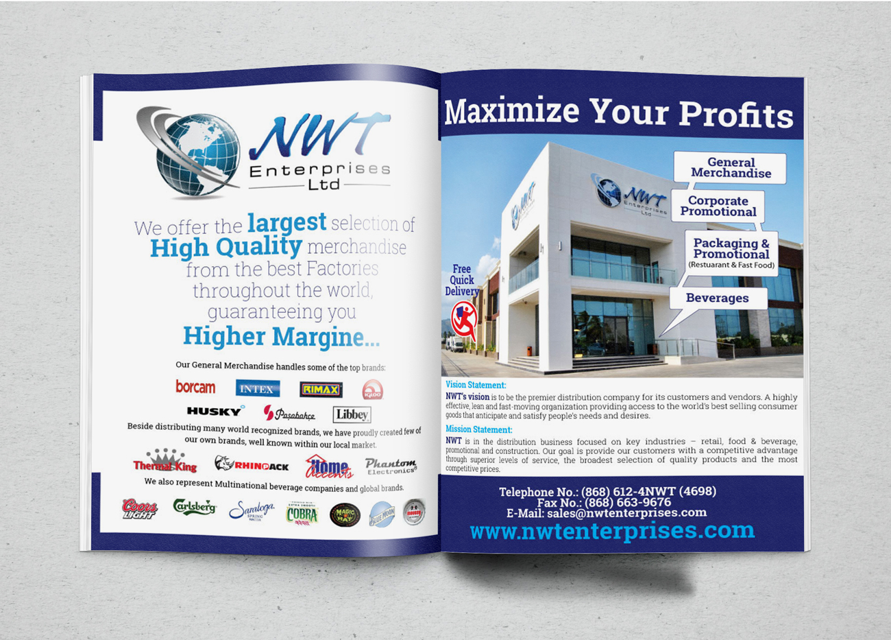 Advertisement Design by Impressive Solutions for NWT Enterprises Ltd. | Design #4818536