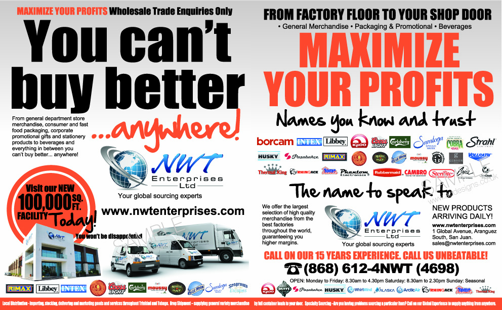 Diseño Publicitario por the artworks para NWT Enterprises Ltd. | Diseño #4924081