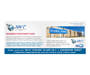 Advertisement Design by Lx Design for NWT Enterprises Ltd. | Design: #4821376