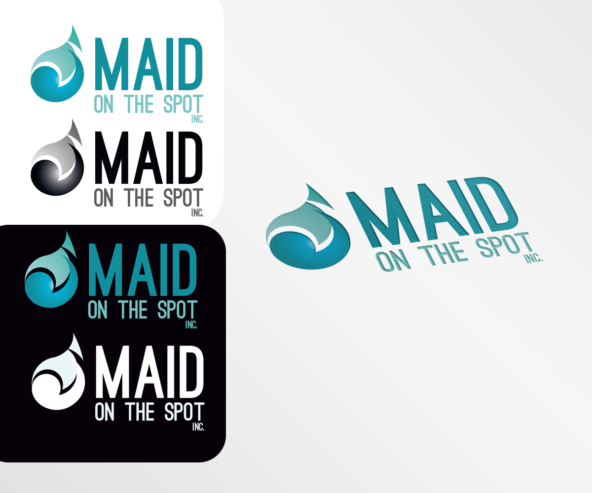 Logo Design by Bielka design for maid on the spot inc | Design #5222883