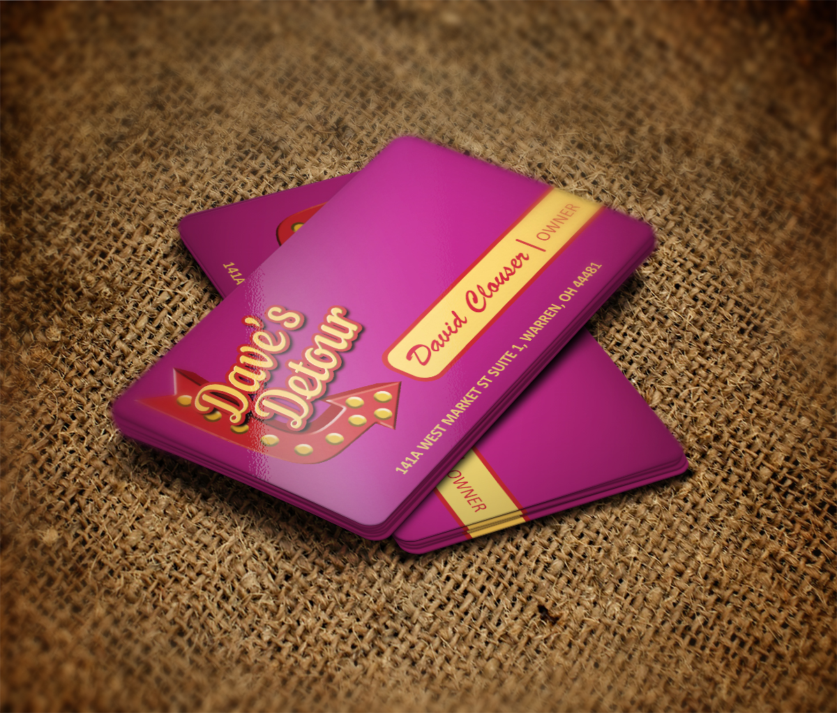Business Card Design by MT for Dave''''s Detour, LLC | Design #4831073