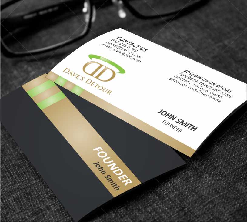 Visitenkarten-Design von AwsomeD für Dave''''s Detour, LLC | Design #4802429