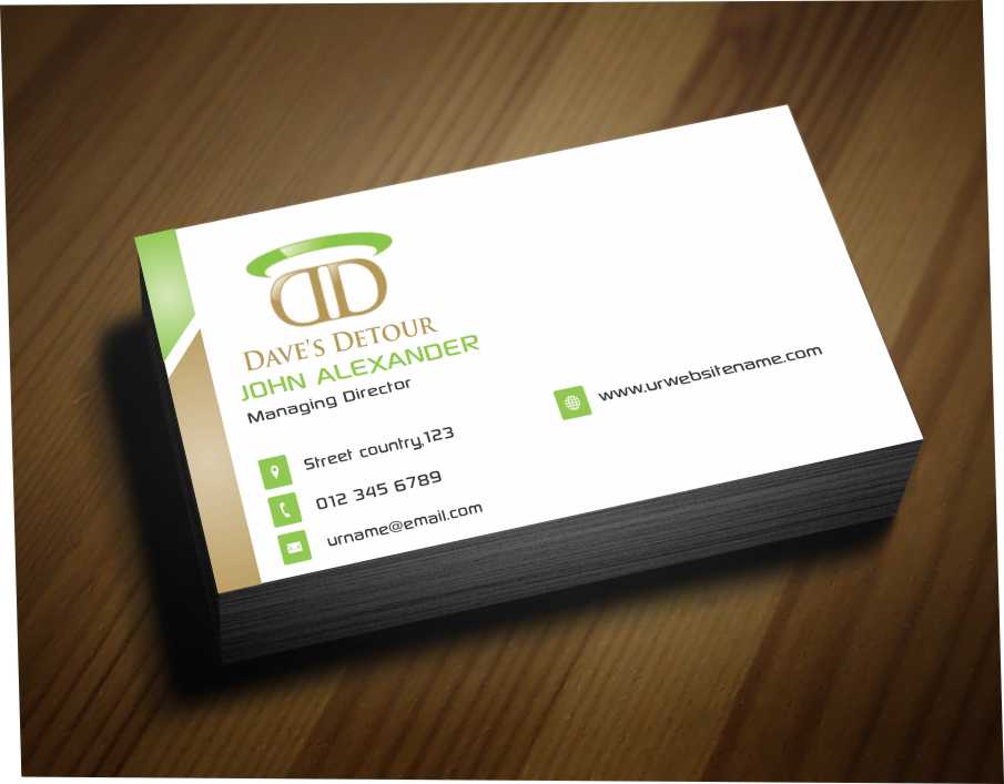 Business Card Design by AwsomeD for Dave''''s Detour, LLC | Design #4802438
