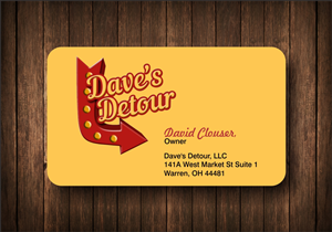 Design de Carte de Visite par cb1318 pour Dave''''s Detour, LLC | Design : #4831088