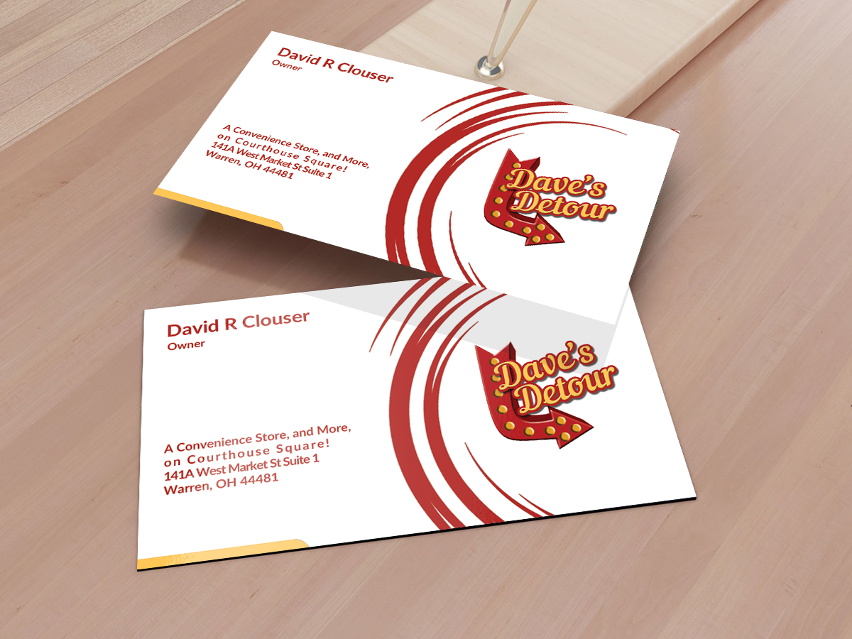 Design de Carte de Visite par nuhanenterpriseIT pour Dave''''s Detour, LLC | Design : #4836977