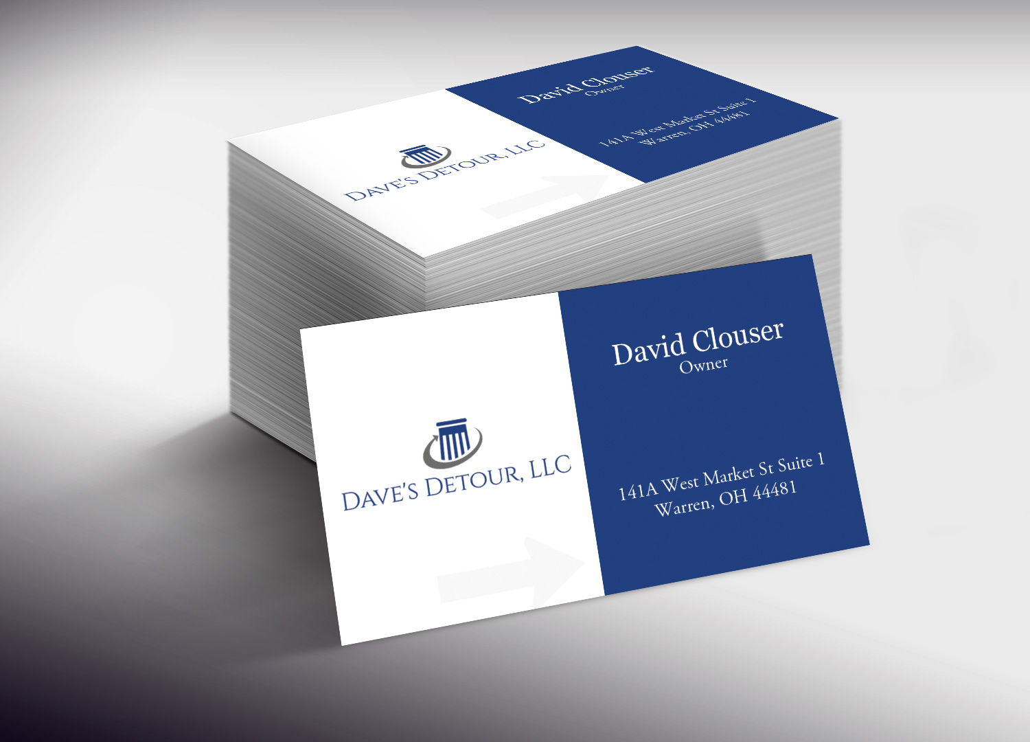 Business Card Design by Lanka Ama for Dave''''s Detour, LLC | Design #4801085