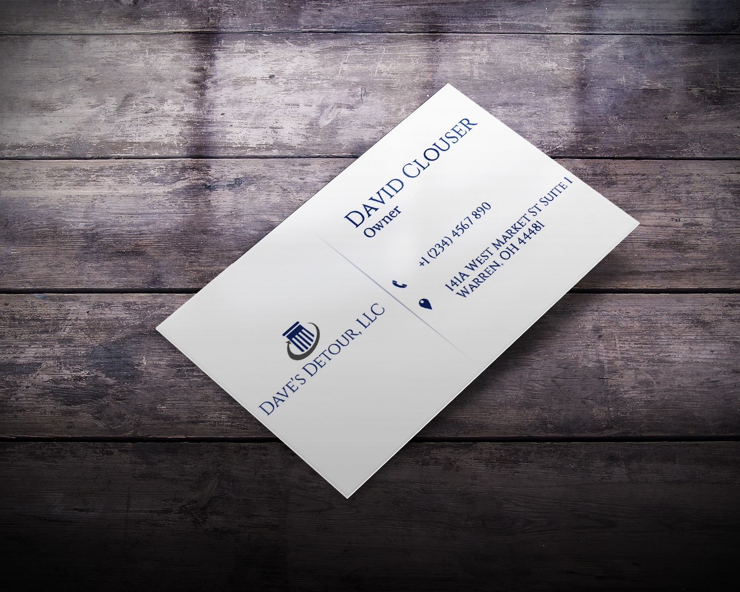 Business Card Design by Lanka Ama for Dave''''s Detour, LLC | Design #4801091